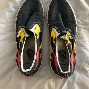 VANS Slip-On Flame Skate Shoes